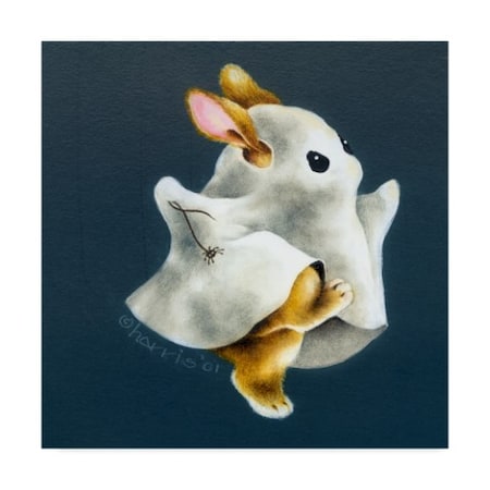 Peggy Harris 'Boo Bunnys Big Night' Canvas Art,14x14